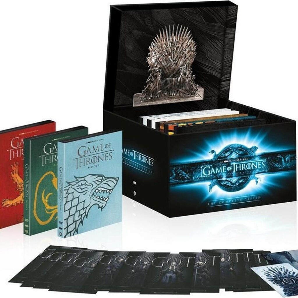 game of thrones set dvd