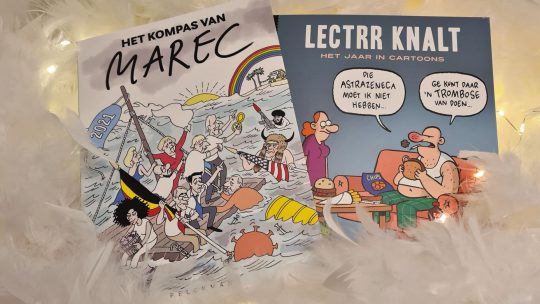Marec en Lectrr nemen in hun cartoons de gebeurtenissen van afgelopen jaar op de korrel